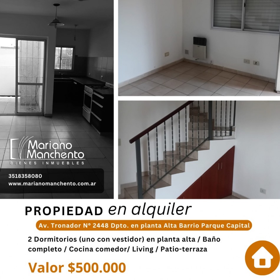 B° PARQUE CAPITAL, DEPARTAMENTO PLANTA ALTA ESTILO LOFT.- 